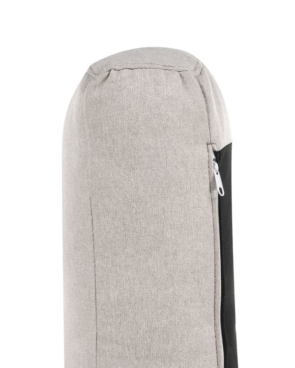 Lenestol Taupe Polyester Stoff Treben Retro Minimalistisk Stuemøbler