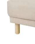 Miniatyrbilde 9 av 10: Lenestol Beige Kordfløyel Treben Retro Minimalistisk Stuemøbler