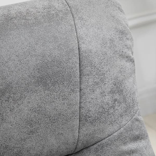 Rootz-rentotuoli jakkaralla - 360° kääntyvä - 135° kallistettava - lepotuoli - hengittävä päällinen - harmaa - 78 x 82,5 x 109 cm