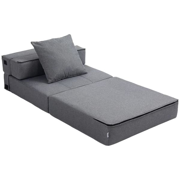 Rootz-makuutuoli - Rentoutumistuoli - Vierassänky - Irrotettava päällinen - polycotton - Tummanharmaa - 70cm x 70cm x 61cm