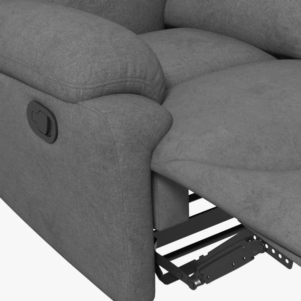 Rootz Relaxation Chair - Enkel soffa Solstol - 145° lutning - Tv-stol Fåtölj - Tv-stol med sömnfunktion - Vardagsrum - Grå - 93 x 94 x 105,5 cm