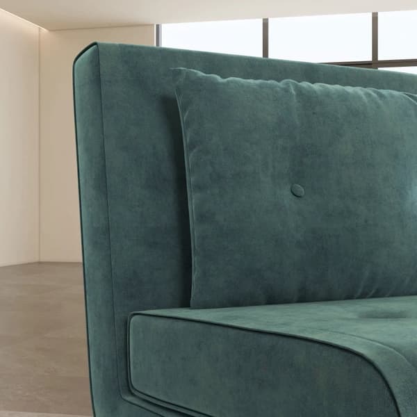 Rootz Sovestol - Hvilestol - Med lænefunktion - Knapsyning - Linnedlook - Grøn - 77 cm x 88 cm x 83 cm