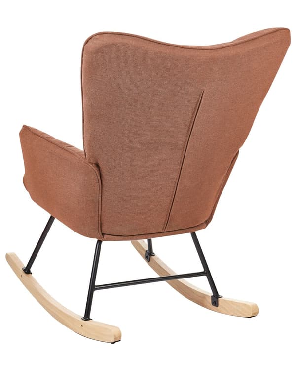 Gyngestol Brun Stoff Tre Moderne design Soverom Stue Lenestol Innredning
