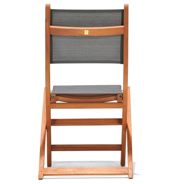 Chillvert Fsc Eucalyptus Och Tyg Klappstol Napoles 50.65x49.6x93.2 Cm Grå