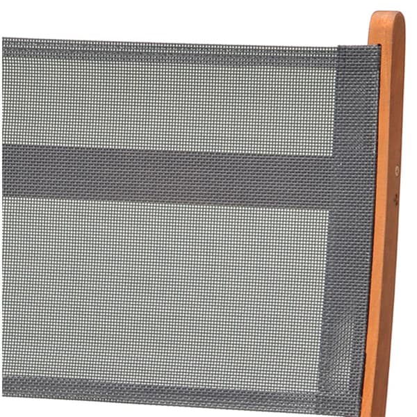 Chillvert Fsc Eucalyptus Och Tyg Klappstol Napoles 50.65x49.6x93.2 Cm Grå
