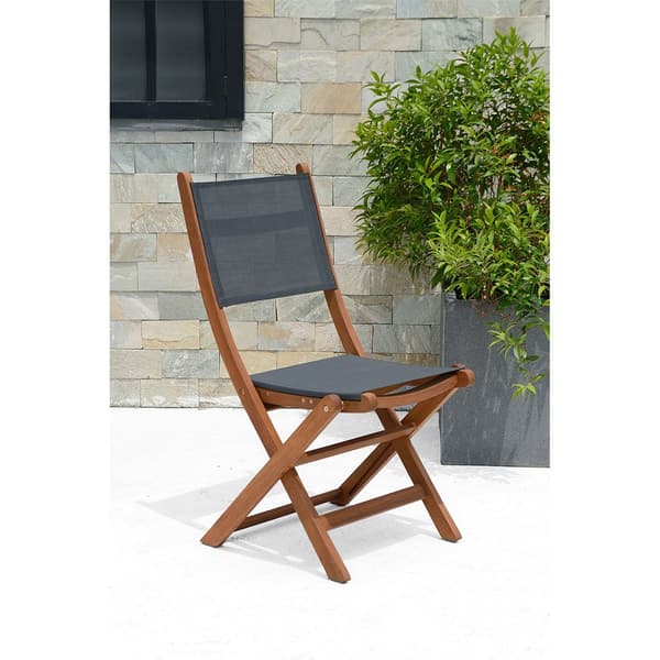 Chillvert Fsc Eucalyptus Och Tyg Klappstol Napoles 50.65x49.6x93.2 Cm Grå