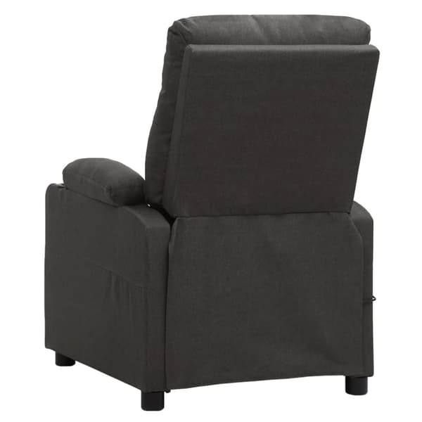 Reclinerfåtölj mörkgrå tyg