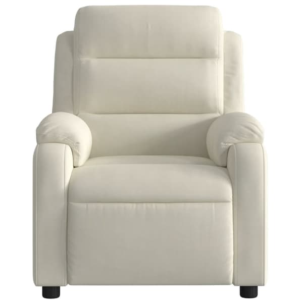 massagestol velour cremefarvet