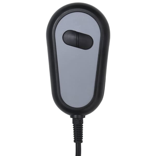 Elektrisk reclinerfåtölj svart tyg