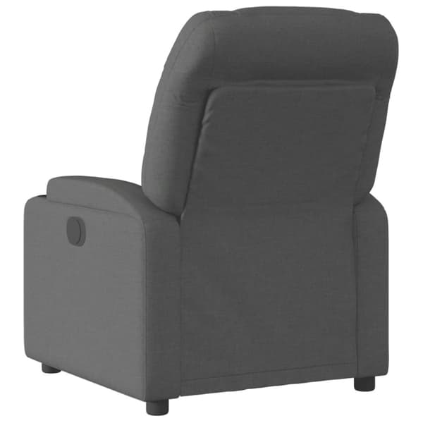 Elektrisk reclinerfåtölj svart tyg