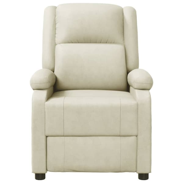 Reclinerfåtölj vit konstläder