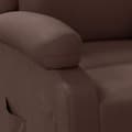 Miniatyrbillede 7 af 9: lænestol kunstlæder brun
