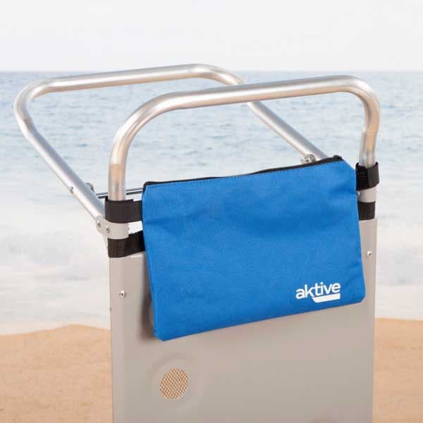 Aktive 62683 47x75x104 Cm Sammenklappelig Strandvogn Med Store Hjul