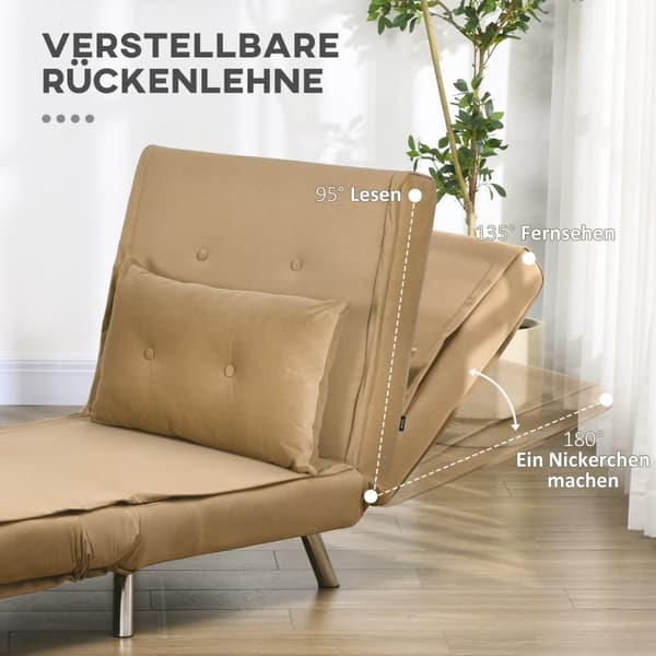 Rootz vilstol - Fåtölj - Enkelsäng - Justerbart ryggstöd - Sammetstyg - 77cm x 88cm x 83cm