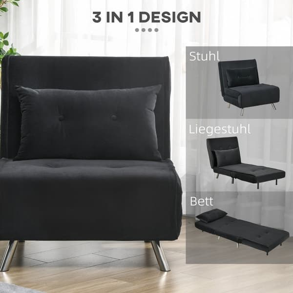 Rootz vilstol - Fåtölj - Enkelsäng - Ultimate Comfort - Justerbart ryggstöd - Sammetstyg - 77cm x 88cm x 83cm