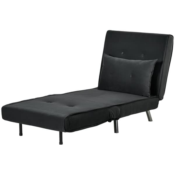 Rootz vilstol - Fåtölj - Enkelsäng - Ultimate Comfort - Justerbart ryggstöd - Sammetstyg - 77cm x 88cm x 83cm