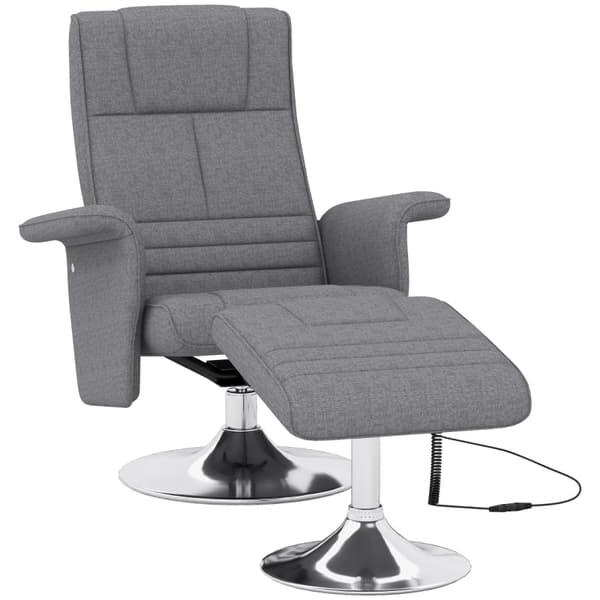 Rootz Massagestol med osmannisk - Hvilestol - Afslapningsstol - 8 Vibrationshoveder - Justerbar intensitet - 78cm x 90cm x 93cm