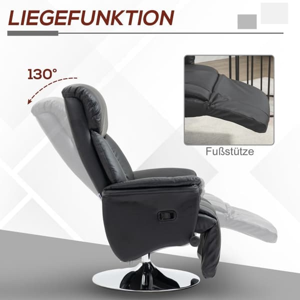 Rootz Relaxation Chair - Hvilestol - Lænestol - Ultimativ komfort - Kunstlæder - 78cm x 80cm x 109cm