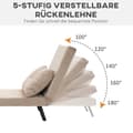 Miniatyrbillede 5 af 10: Rootz afslapningsstol - Velvet-lænestol - Justerbart ryglæn - Ekstra pude - 5-niveaus recline - Stålramme - 63W x 73D x 81H cm