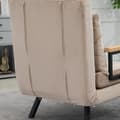 Miniatyrbillede 8 af 10: Rootz afslapningsstol - Velvet-lænestol - Justerbart ryglæn - Ekstra pude - 5-niveaus recline - Stålramme - 63W x 73D x 81H cm