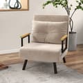 Miniatyrbillede 2 af 10: Rootz afslapningsstol - Velvet-lænestol - Justerbart ryglæn - Ekstra pude - 5-niveaus recline - Stålramme - 63W x 73D x 81H cm