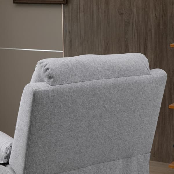 Rootz TV-stol Stå-Up Senior Chair - Liggstol - Lyftstol - Ultimat komfort - Enkel rörlighet - Robust och hållbar - 83W x 89D x 102H cm (upprätt) - Lin