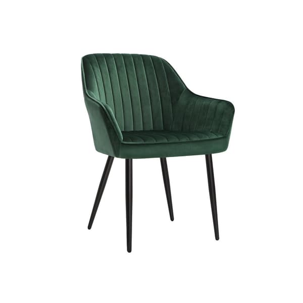 Rootz stoppad stol - Accentstol - Sammetsstol - Ergonomisk design - 7 cm tjock skumstoppning - högkvalitativa material - 62,5 cm x 60 cm x 85 cm