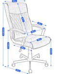 Miniatyrbild 6 av 10: COMFORT vridbar fåtölj - eko-läder