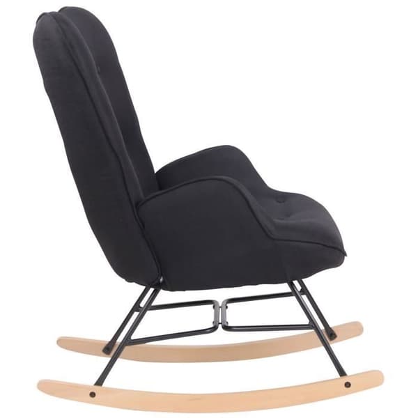 Gungstol - CLP - Sanka - Tyg - Svart - Modern design