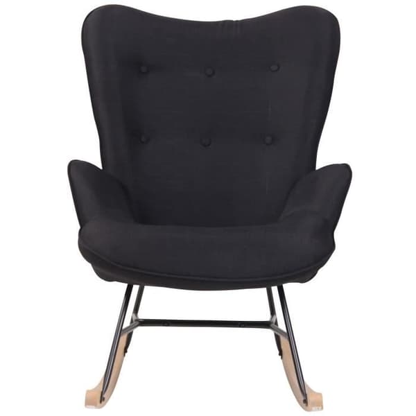 Gungstol - CLP - Sanka - Tyg - Svart - Modern design