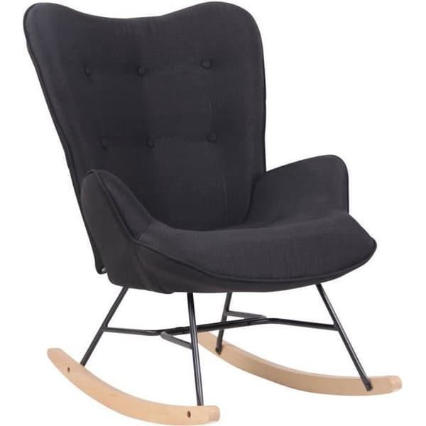 Gungstol - CLP - Sanka - Tyg - Svart - Modern design
