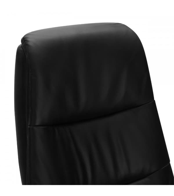 Rootz Fåtölj - Läderfåtölj - Vridstol - Justerbar komfort - Ergonomiskt stöd - Hållbar design - 79cm x 90cm x 114cm