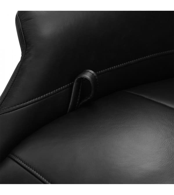 Rootz Fåtölj - Läderfåtölj - Vridstol - Justerbar komfort - Ergonomiskt stöd - Hållbar design - 79cm x 90cm x 114cm
