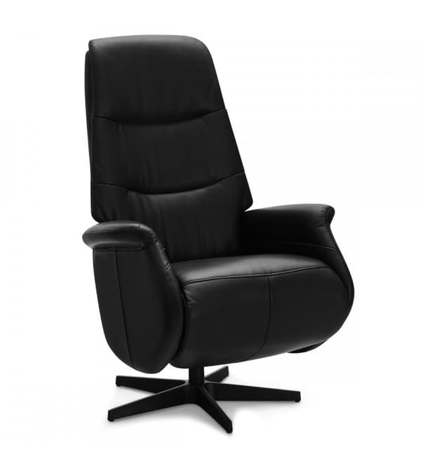 Rootz Fåtölj - Läderfåtölj - Vridstol - Justerbar komfort - Ergonomiskt stöd - Hållbar design - 79cm x 90cm x 114cm