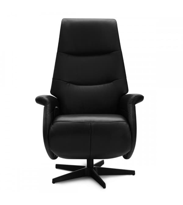 Rootz Fåtölj - Läderfåtölj - Vridstol - Justerbar komfort - Ergonomiskt stöd - Hållbar design - 79cm x 90cm x 114cm
