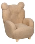 Miniatyrbillede 5 af 10: Pet lænestol lysebrun polyester børnesæde i form af en bamse børneværelsesmøbler