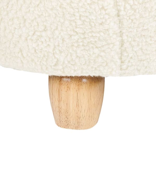 Pet lænestol hvid polyester børnesæde i form af en bamse børneværelsesmøbler