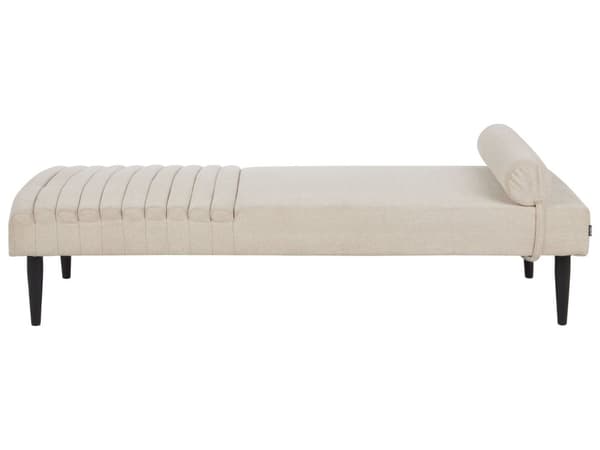 Sjeselong Beige Stofftrekk Daybed Metall ben Moderne Minimalistisk stil