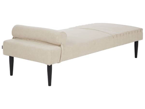 Sjeselong Beige Stofftrekk Daybed Metall ben Moderne Minimalistisk stil