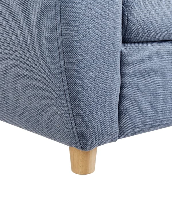 Børnestol Blå Blød Stol til Børn med Flodhest Design Moderne Børnelænestol til Børneværelse