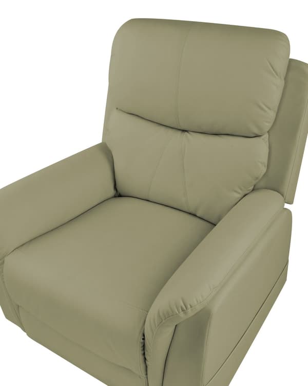 Reclinerfåtölj Elektrisk med Massagefunktion Värmefunktion Grön Konstläder Justerbar Modernt Vardagsrum