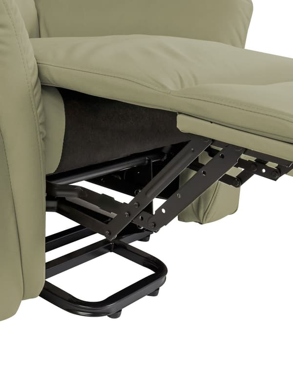 Reclinerfåtölj Elektrisk med Massagefunktion Värmefunktion Grön Konstläder Justerbar Modernt Vardagsrum