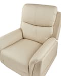 Miniatyrbild 8 av 11: Reclinerfåtölj Elektrisk med Massagefunktion Värmefunktion Creme Konstläder Justerbar Modernt Vardagsrum