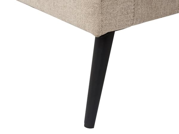 Sjeselong Beige Stoff Høyrevendt med Pynteputer Daybed Minimalistisk stil