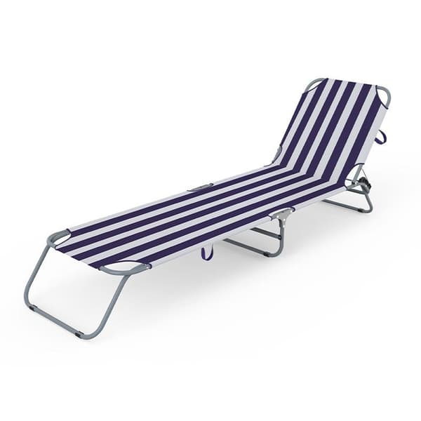 Marbueno Summer 187x55x24 Cm Sammenklappelig Solstol Blå