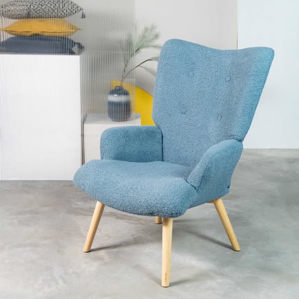 Nojatuoli | MOSS TEDDY BOUCLE | kankaalla TEDDY blue | | 828541