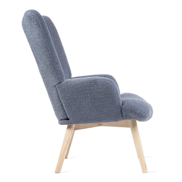 Fåtölj | MOSS TEDDY BOUCLE | i tyg TEDDY marinblå | | 828565