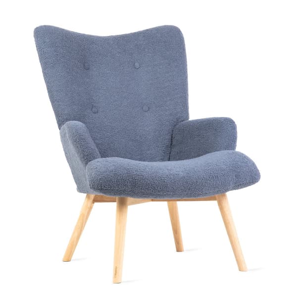 Fåtölj | MOSS TEDDY BOUCLE | i tyg TEDDY marinblå | | 828565