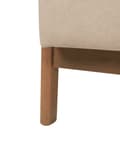 Miniatyrbilde 8 av 9: Lenestol Beige Stoff Treben med Armlener og Pute Klassisk Tradisjonell Stue