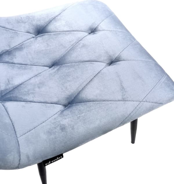 BORGO VELVET LIGHT BLUE GOLD pehmustettu tuoli